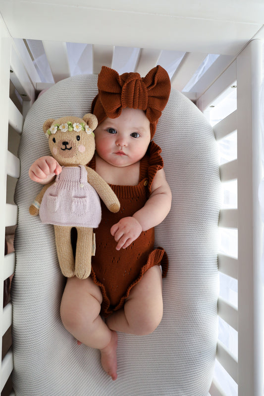 The Cocoa Knit Ruffle Romper