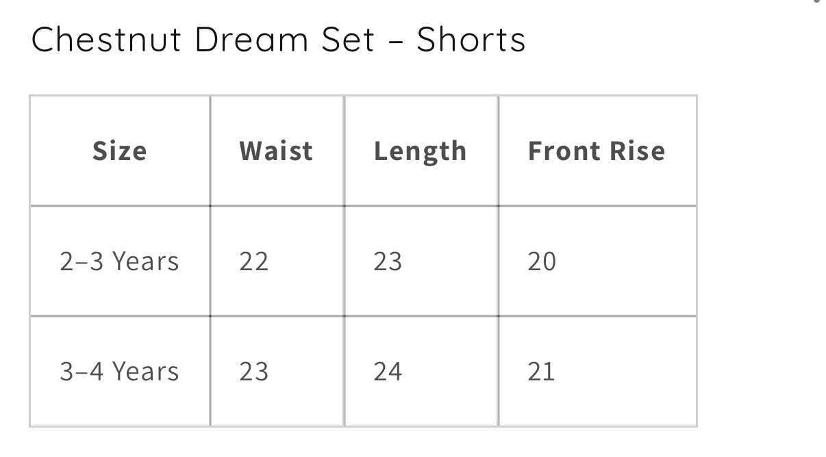 The Chestnut Dream Shorts