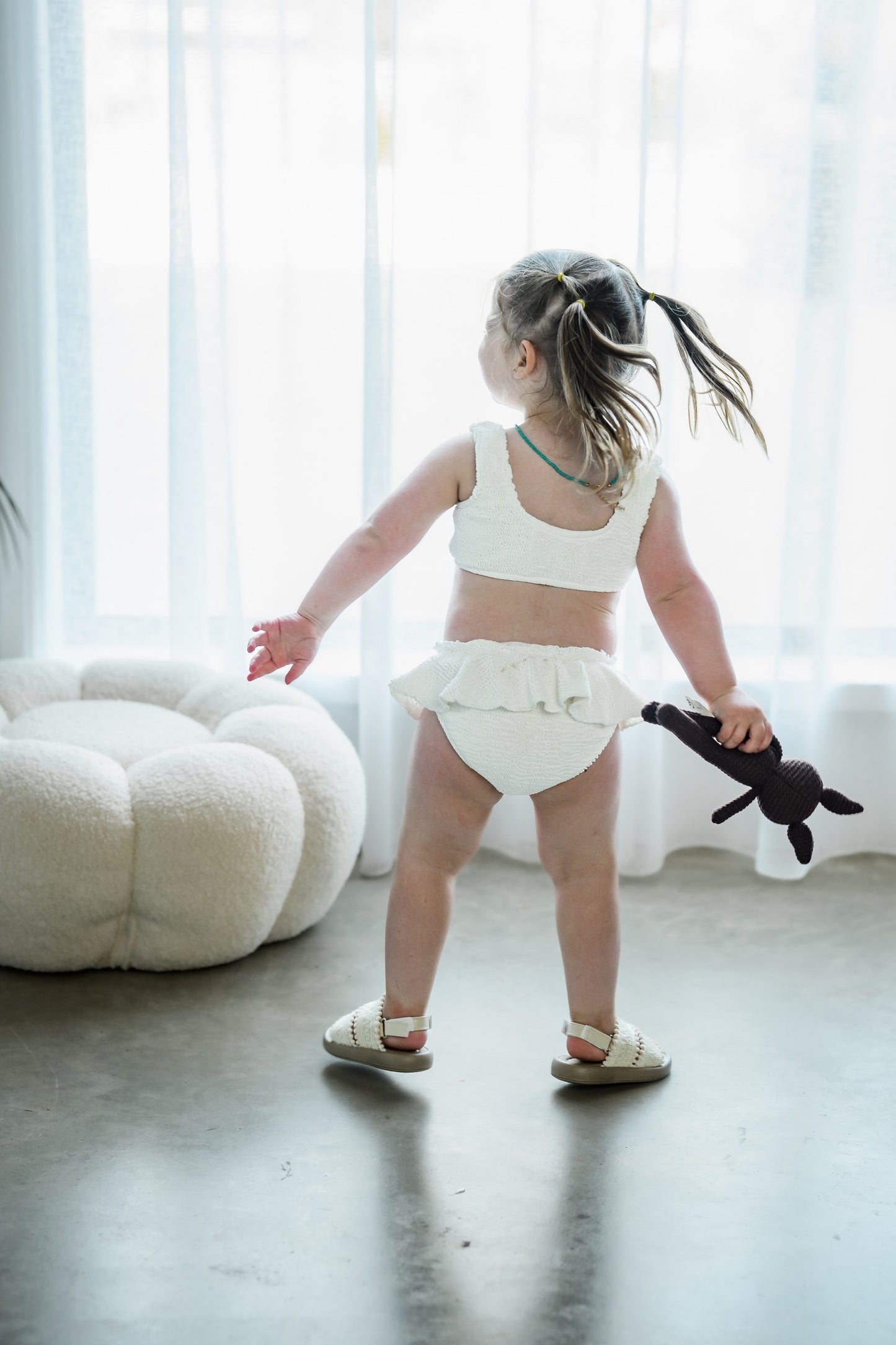 The Ivory Ripple Bikini Set