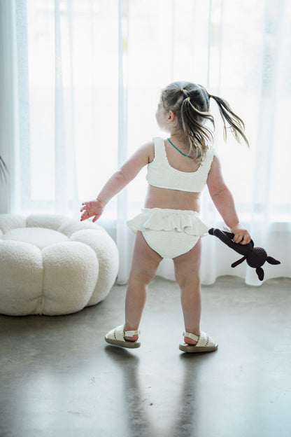 The Ivory Ripple Bikini Set