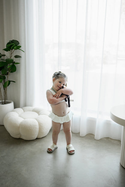 The Ivory Ripple Bikini Set