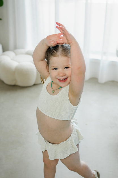 The Ivory Ripple Bikini Set