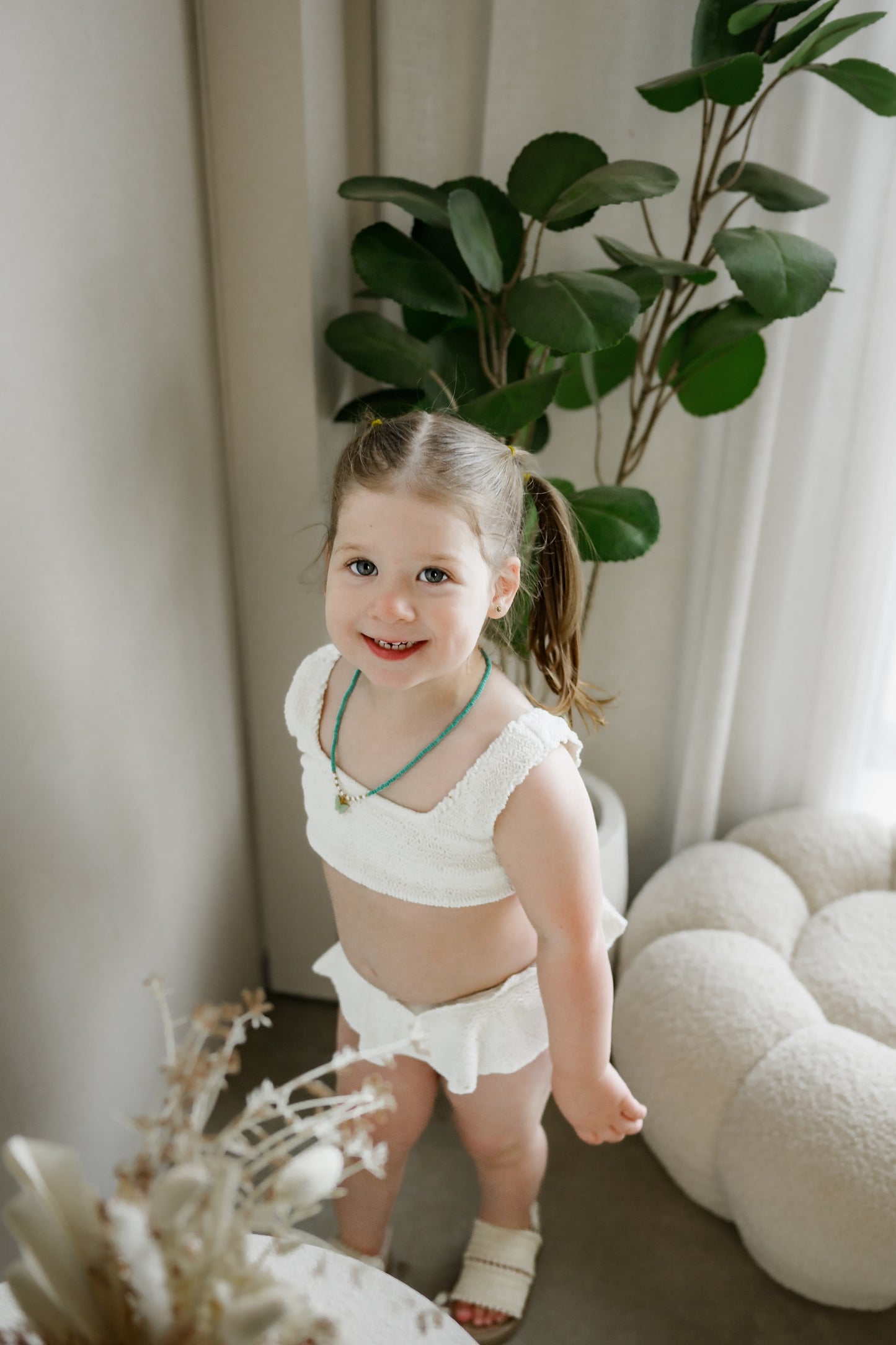 The Ivory Ripple Bikini Set