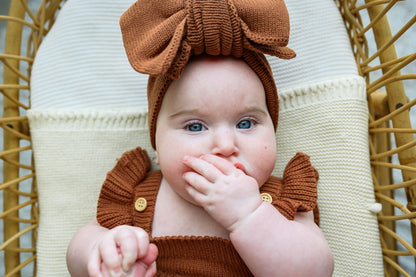 The Cocoa Knit Ruffle Romper