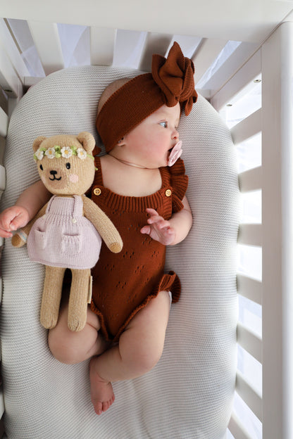 The Cocoa Knit Ruffle Romper