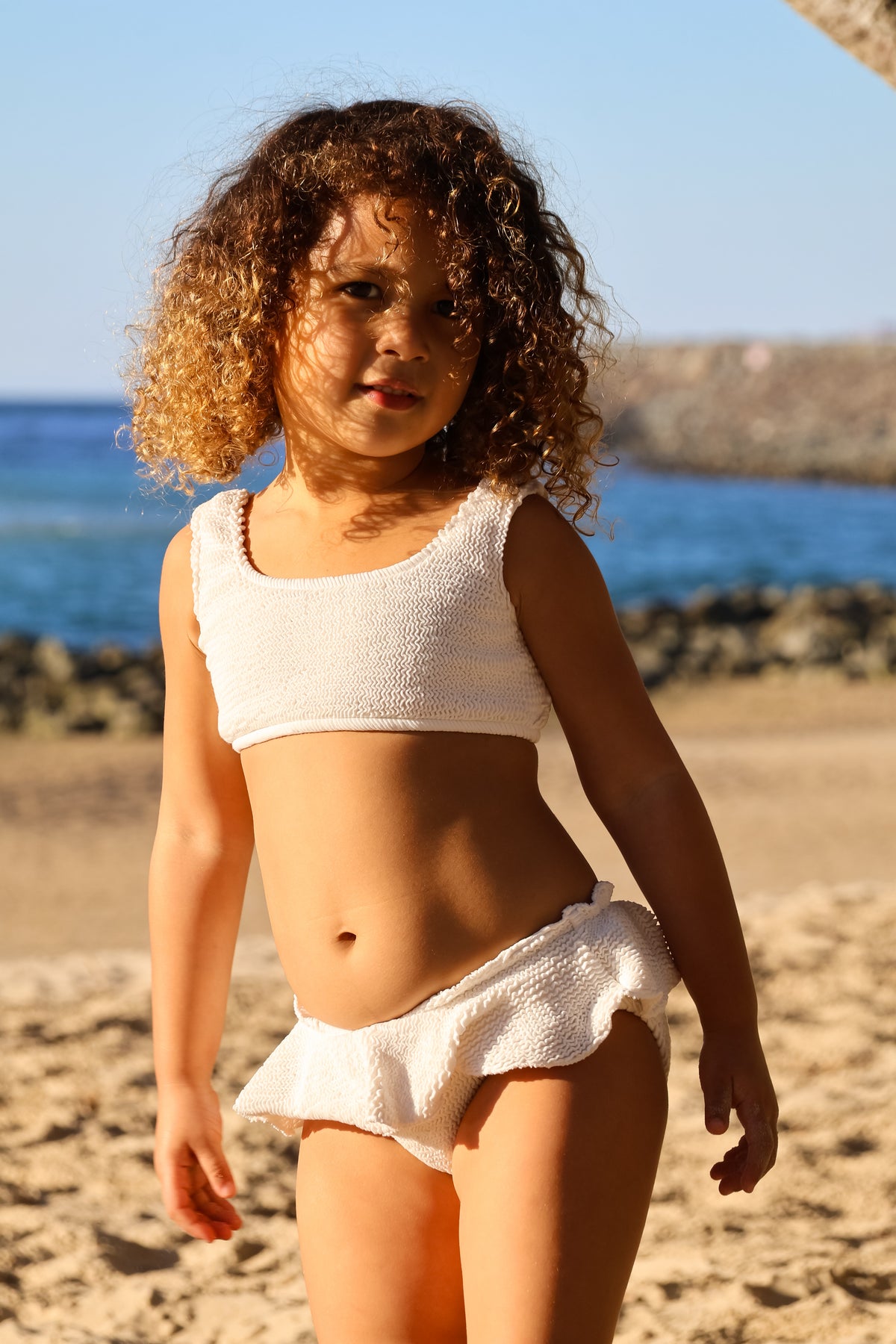 The Ivory Ripple Bikini Set