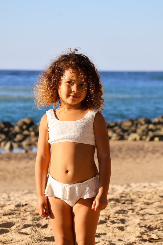 The Ivory Ripple Bikini Set