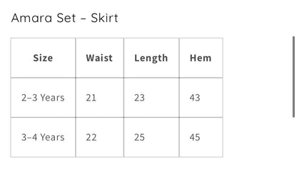 The Amara knit skirt